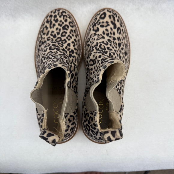 Coconuts by Matisse Preston Leopard Suede Ankle Boots Animal Print Comfy Chic - Picture 5 of 8